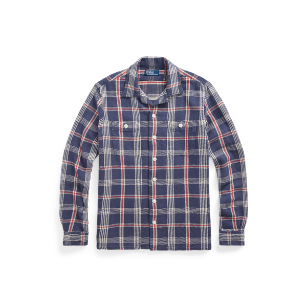 Classic Fit Plaid Flannel Camp Shirt Polo Ralph Lauren 1