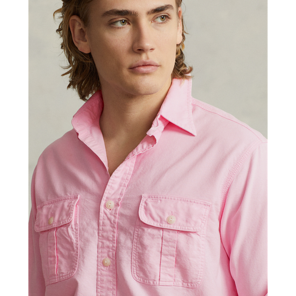 Carmel Pink Classic Fit Garment-Dyed Oxford Shirt Polo Ralph Lauren 6