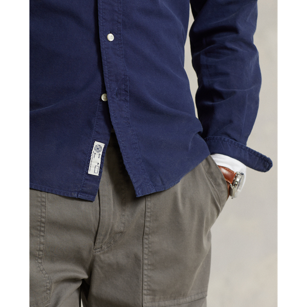 Newport Navy Classic Fit Garment-Dyed Oxford Shirt Polo Ralph Lauren 6