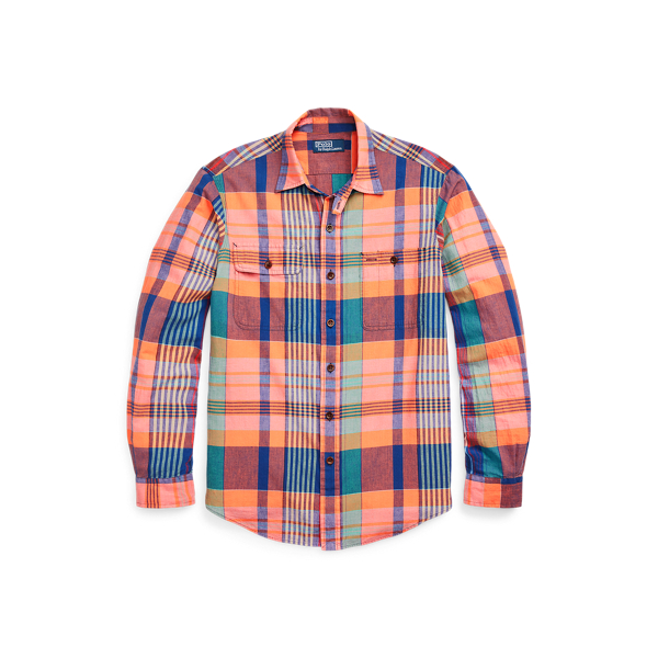 Classic Fit Madras Workshirt for Men Ralph Lauren UK