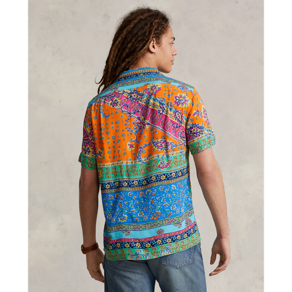 Provencal Medallion Classic Fit Patchwork-Print Camp Shirt Polo Ralph Lauren 5