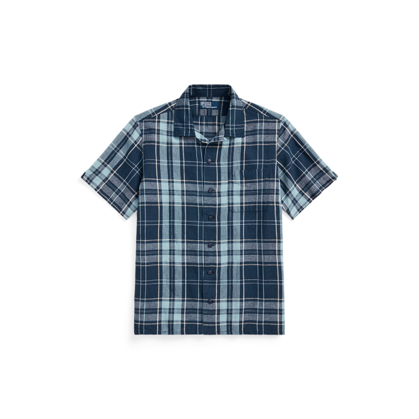 Classic Fit Plaid Poplin Camp Shirt Polo Ralph Lauren 1