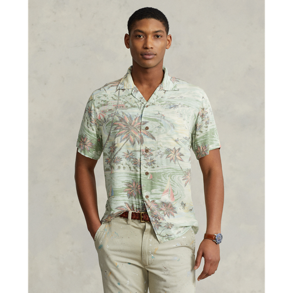 Classic Fit Tropical-Print Camp Shirt for Men Ralph Lauren® UAE