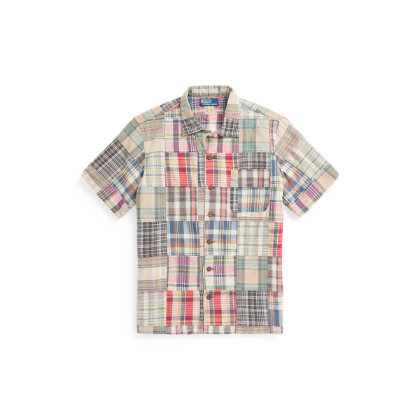 Classic Fit Patchwork Madras Camp Shirt Polo Ralph Lauren 1