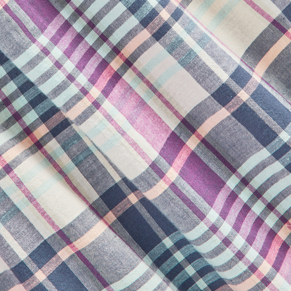 Cream/Navy Multi Classic Fit Madras Popover Shirt Polo Ralph Lauren 7