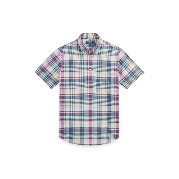 Chemise classique &agrave; enfiler coton madras Polo Ralph Lauren en 1