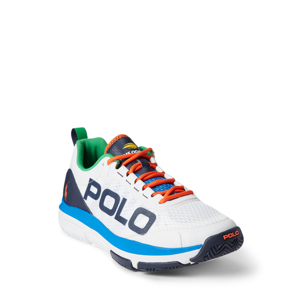 White/Navy/Royal US Open Tech Racer Sneaker Polo Ralph Lauren 2