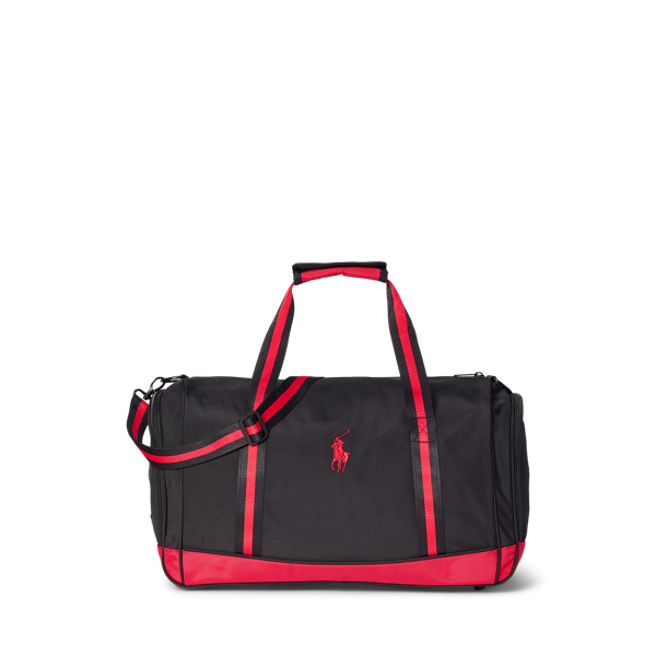 Red and black ralph lauren duffle bag on sale