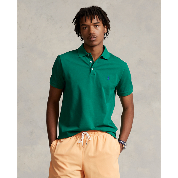 Slim Fit Stretch Mesh Polo Shirt for Men Ralph Lauren UAE