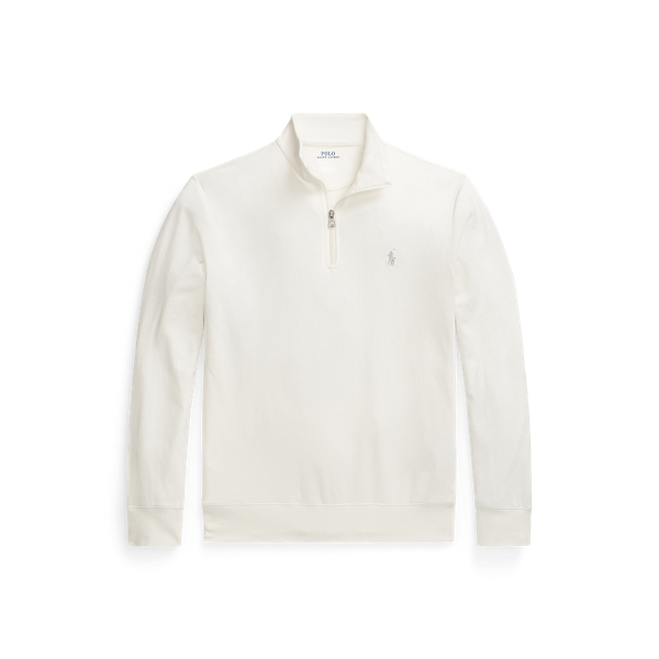 Pull demi-zipp&eacute; en jersey luxueux Polo Ralph Lauren en 1