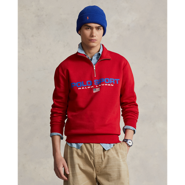 Sweat Polo Sport en molleton Polo Ralph Lauren en Rouge RL 4