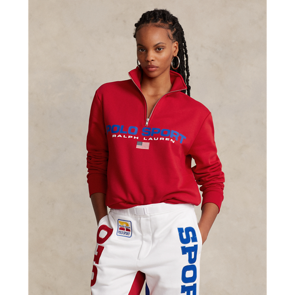 Sweat Polo Sport en molleton Polo Ralph Lauren en Rouge RL 6