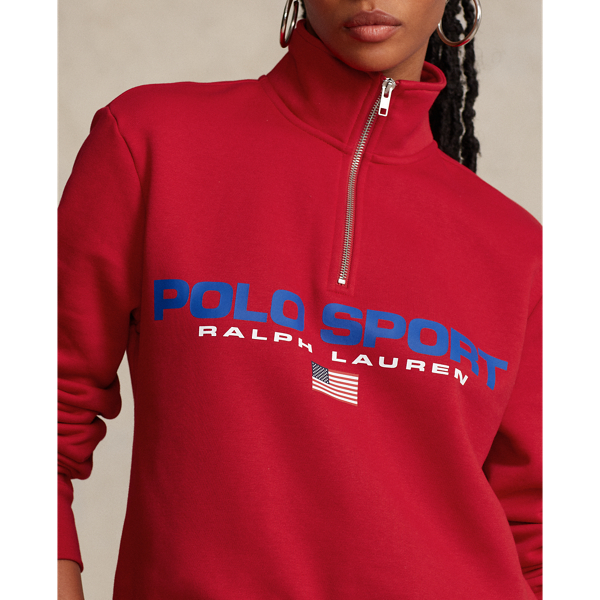Sweat Polo Sport en molleton Polo Ralph Lauren en Rouge RL 9