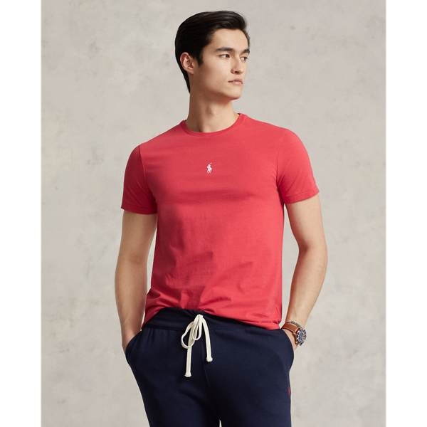 Men s Red Designer T Shirts Ralph Lauren SI