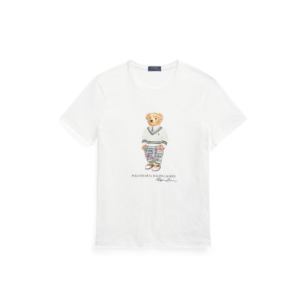 T-shirt ajust&eacute; Polo Bear en jersey Polo Ralph Lauren en Ourson blanc Prp Hptn 2