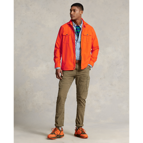 Konfektioniert gef&auml;rbte Oxford-Hemdjacke Polo Ralph Lauren in Regatta-Orange 4