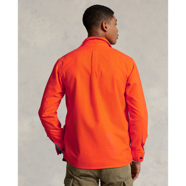 Konfektioniert gef&auml;rbte Oxford-Hemdjacke Polo Ralph Lauren in Regatta-Orange 5