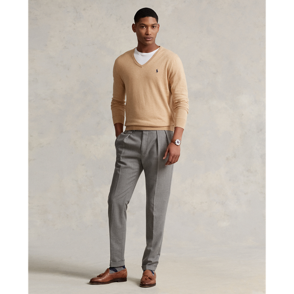 Pull cintr&eacute; en coton textur&eacute; Polo Ralph Lauren en M&eacute;lange camel 4