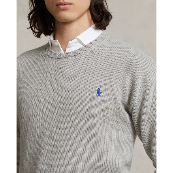 Polo Ralph Lauren 코튼 크루넥 스웨터 앤도버 헤더 6