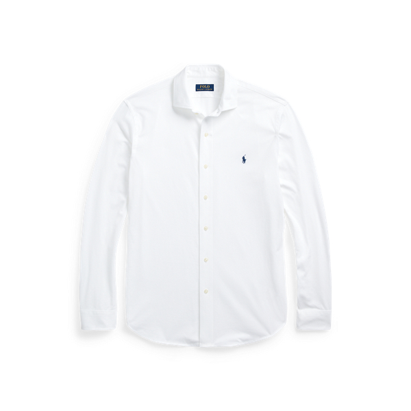 Jersey Spread Collar Shirt