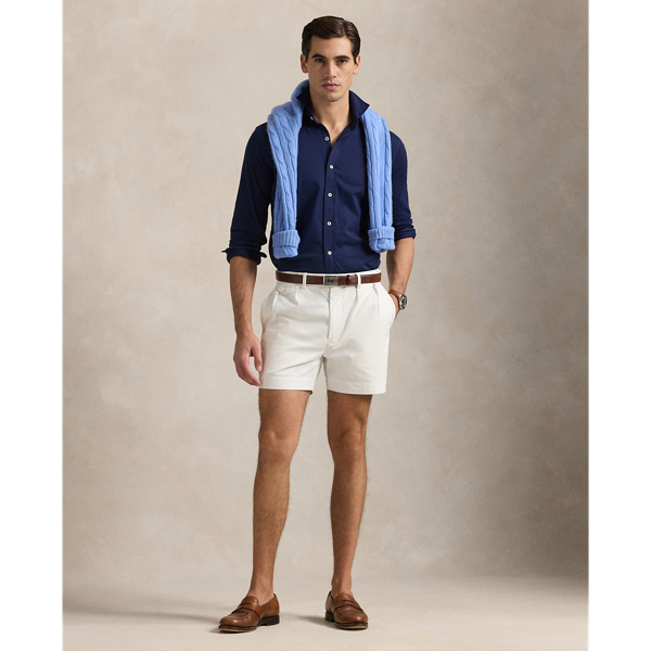 Jersey Spread-Collar Shirt 