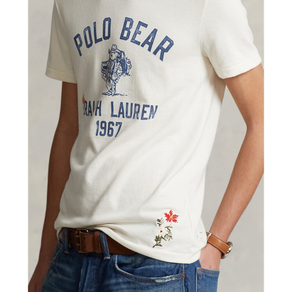 Custom-Slim-Fit T-Shirt mit Polo Bear Polo Ralph Lauren in Nevis 6