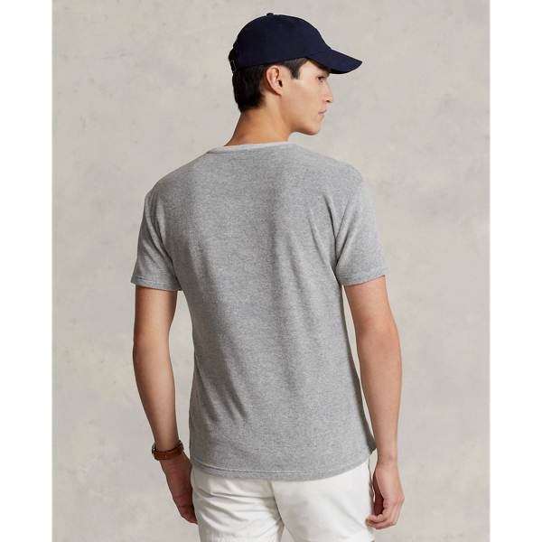 Polo Ralph Lauren 灰色 經典版型毛巾布 T 恤 5