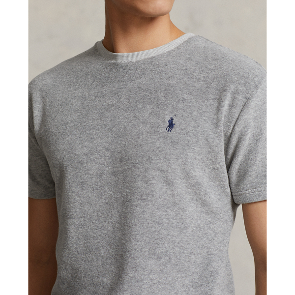 Polo Ralph Lauren 灰色 經典版型毛巾布 T 恤 6