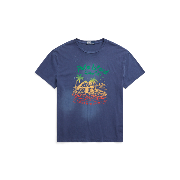 Classic Fit Slub Jersey Graphic T-Shirt