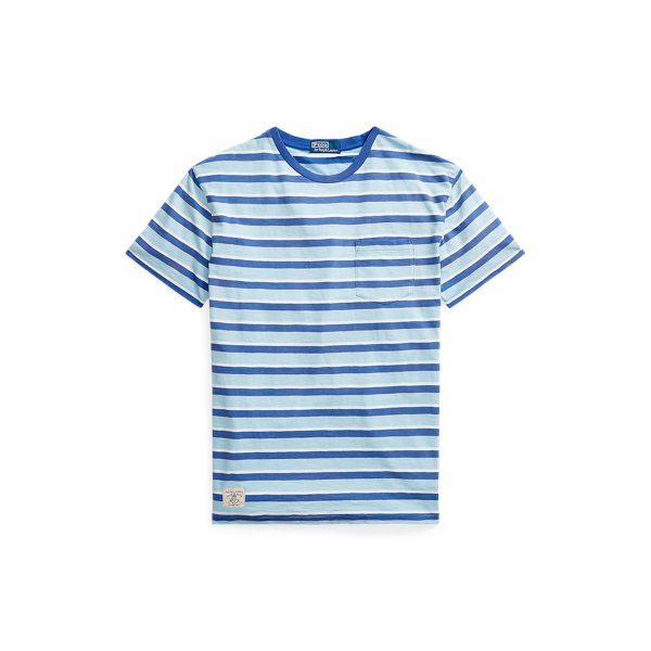 Classic Fit Striped Gauze Jersey T-Shirt