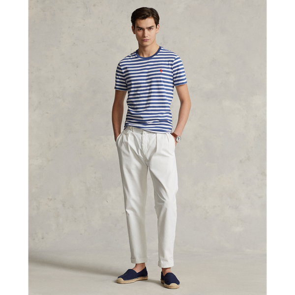 Custom Slim Fit Striped Jersey T-Shirt for Men | Ralph