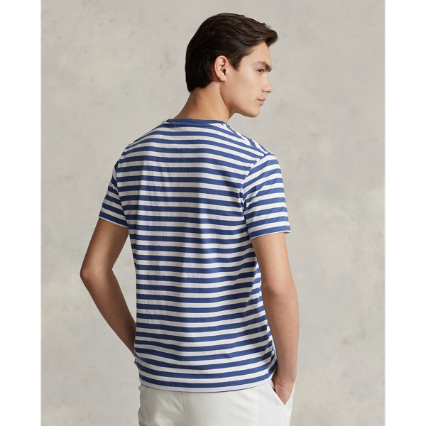 ★POLO RALPH LAUREN★ Custom Slim Fit Striped Jersey T-Shirt Custom Slim Fit Striped Jersey T-Shirt for Men | Ralph