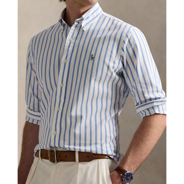 Custom Fit Striped Oxford Shirt