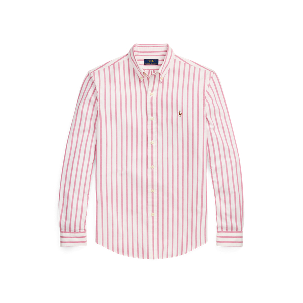 Tシャツ・カットソー Ralph Lauren FW25 Pastel pink oxford shirt (710792041 003) Polo Ralph Lauren Short Sleeve Cotton Oxford Shirt,Pink,Sz