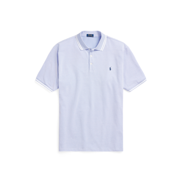 Lafayette Blue/White Stretch Mesh Polo Shirt Big & Tall 2
