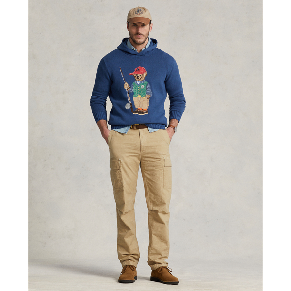 Baumwoll-Kapuzenpullover mit Polo Bear Big & Tall in Alt-Royal 4