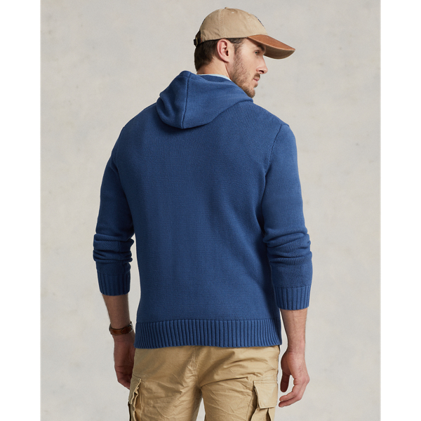 Baumwoll-Kapuzenpullover mit Polo Bear Big & Tall in Alt-Royal 5