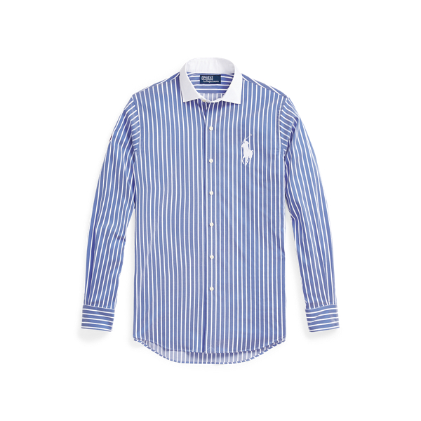 Gestreiftes Stretchtwill-Hemd Wimbledon Polo Ralph Lauren in Grafik-Royal/Weiß 2