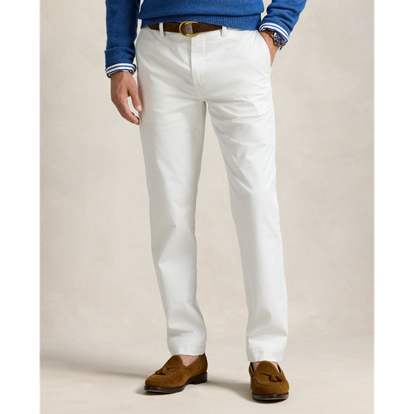 Stretch Straight Fit Washed Chino Pant