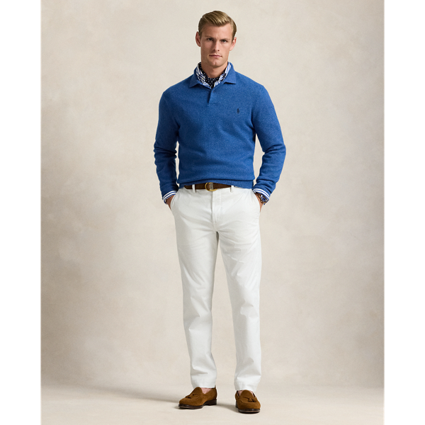 Men s White Designer Trousers Ralph Lauren IN