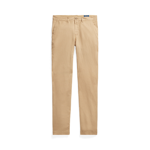 Lniano-bawełniane spodnie Straight Fit Polo Ralph Lauren w 1