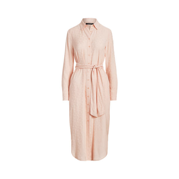 Belted Logo Jacquard Shirtdress Lauren 1