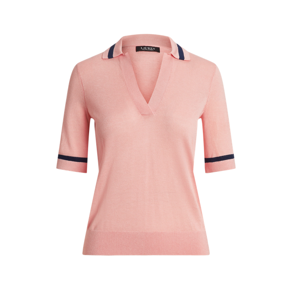 Kurzarmpullover aus einer Seidenmischung Lauren Petite in 1