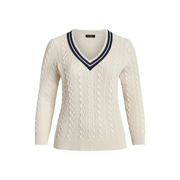Maglia da cricket a trecce Lauren Woman in 1