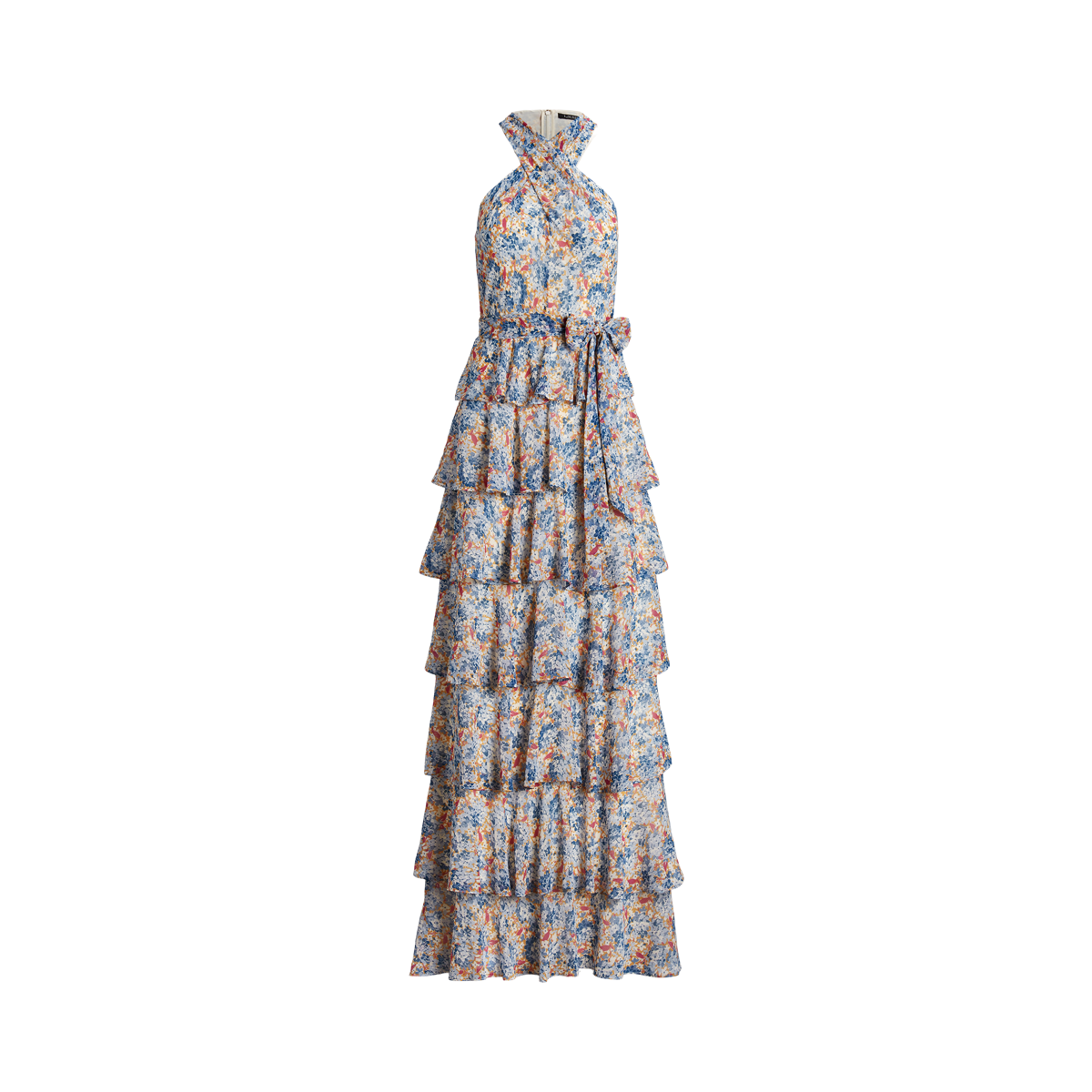 Ralph Lauren Cotton Tiered Halter Dress ☆ふんわりワンピース Women's Lauren Ralph Lauren Eyelet Cotton Tiered Halter