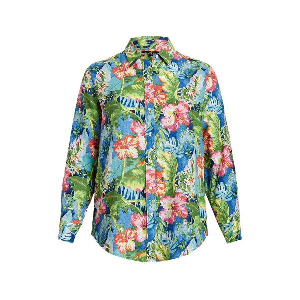 Floral Linen Shirt Lauren Woman 1
