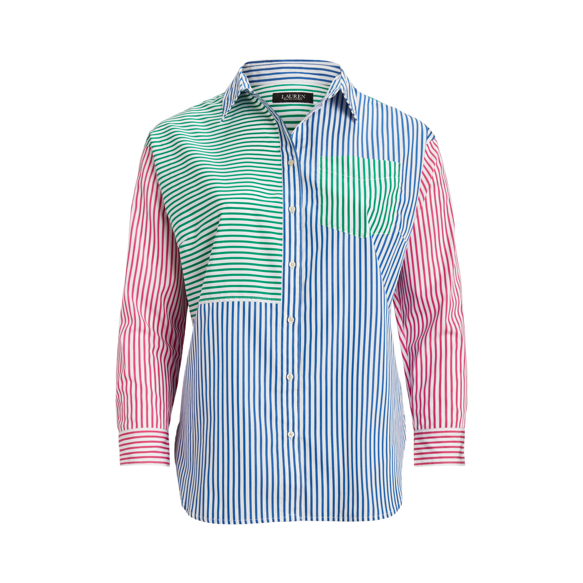 ラルフ・ローレン Lauren Ralph Lauren Striped Cotton Broadcloth Shirt レディース シャツ トップス Striped Cotton Broadcloth Shirt | Ralph Lauren