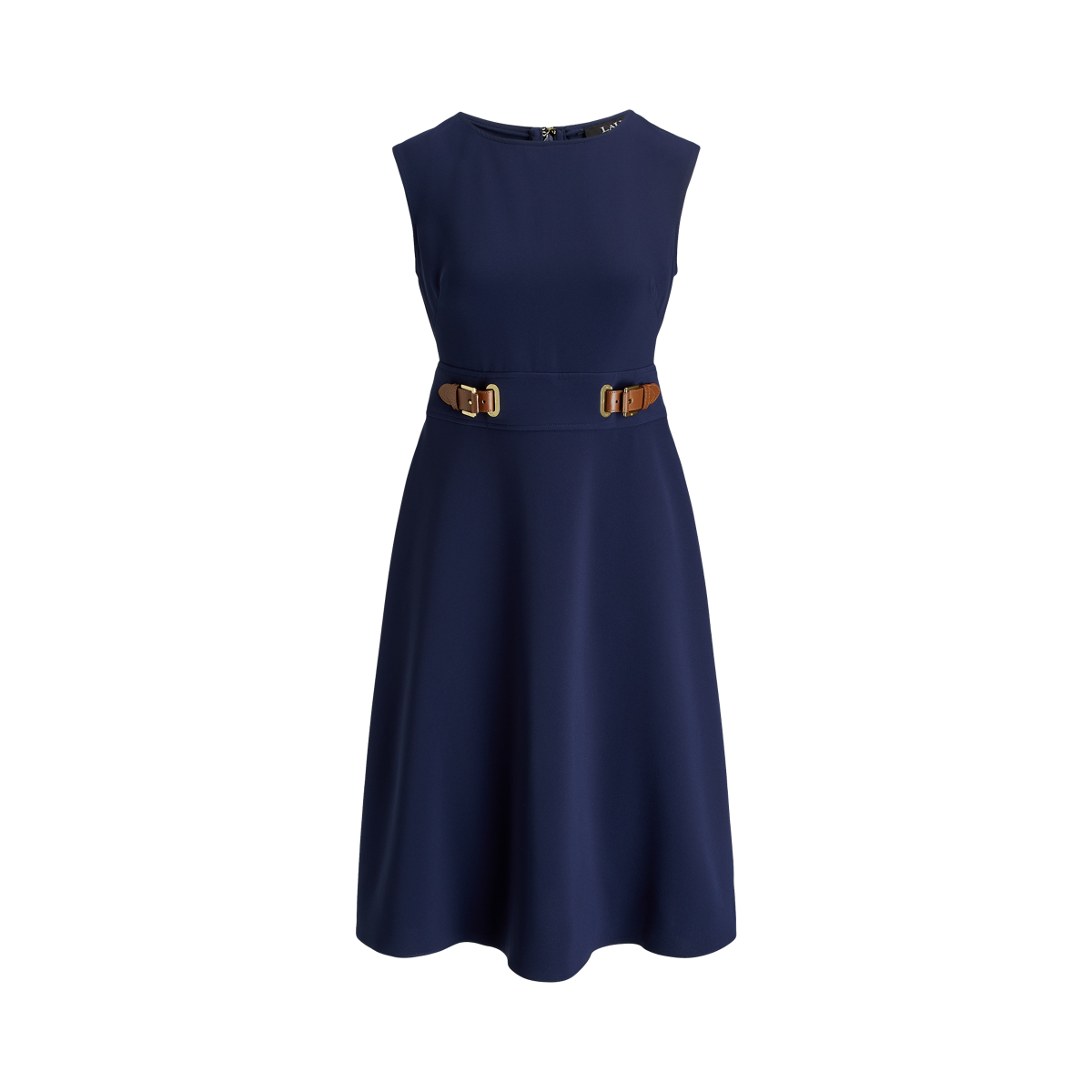 【LAUREN RALPH LAUREN】BUCKLE-TRIM DOUBLE-FACED CREPE DRESS Double-Breasted Wool Crepe Jacket | Ralph Lauren