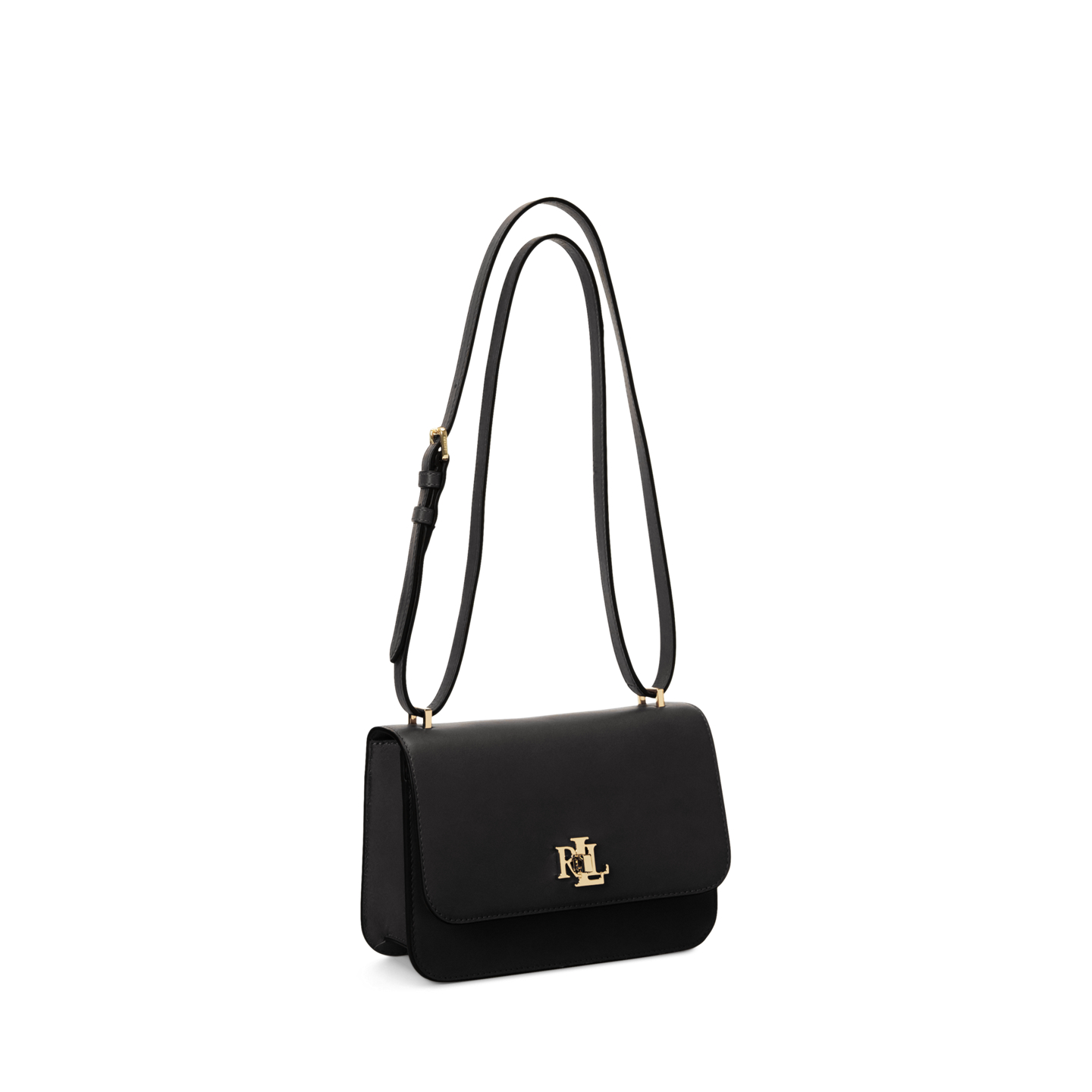 Женская сумка Ralph Lauren Leather Medium Sophee, цвет: Чёрный — фото 1