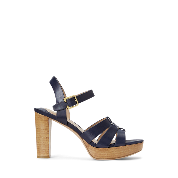 Soffia Burnished Leather Sandal